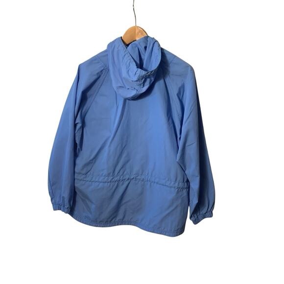 Vintage LL Bean Pullover Jacket Women small Nylon Hooded Windbreaker Anorak - Picture 6 of 12